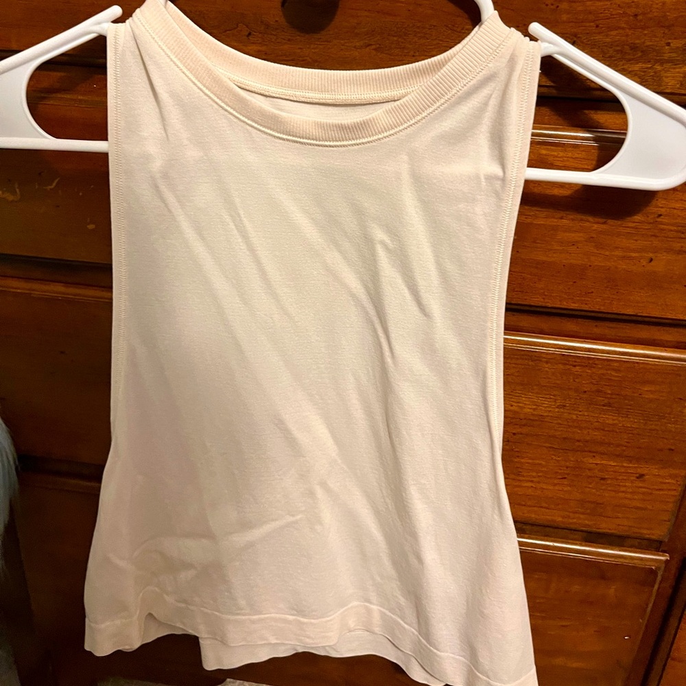 Athleta tank top muscle tee-pink XS